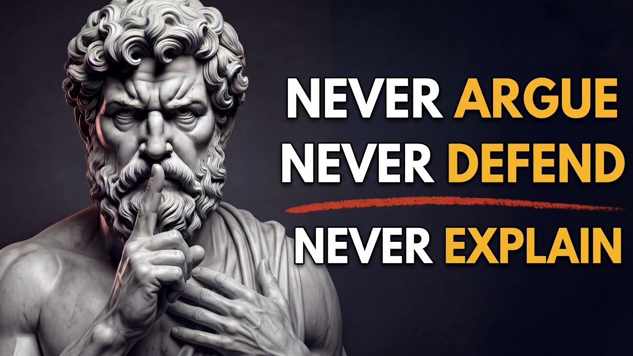 NEVER Argue, NEVER Defend, NEVER Explain — WHEN SILENCE BECOMES YOUR POWER | Stoicism