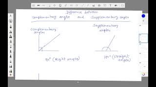 Difference between complementary angle and supplementary angle 