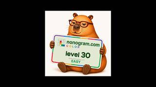 Color Nonogram.com Level 30 — Easy  #mobilegaming #puzzle #nonogram #beginnerfriendly