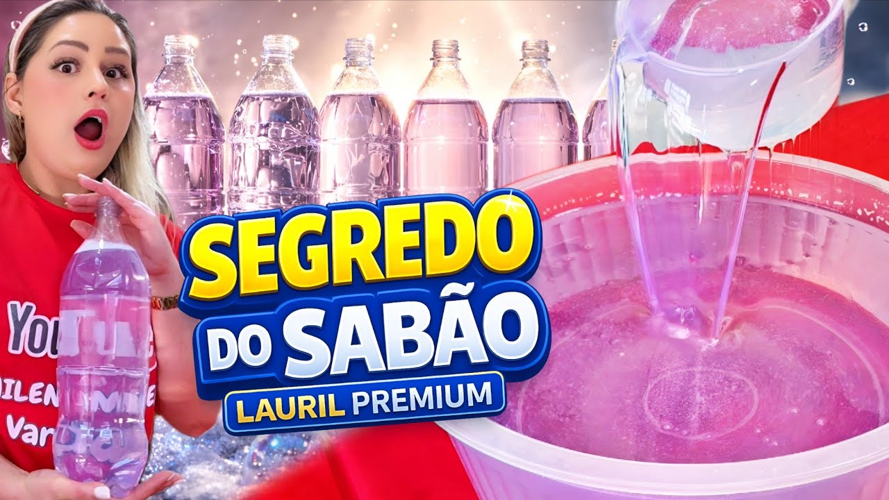 NUNCA VISTO! LAURIL POTENCIALIZADOR PREMIUM que Transforma Sabão Caseiro em Nível Profissional