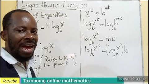 How to prove the power rule (third law) of logarithmic functions