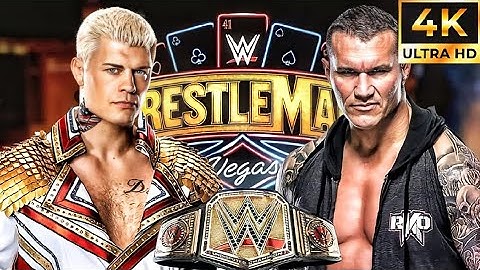 Cody Rhodes vs Randy Orton - WWE Championship - WrestleMania 41| WWE 2K24 Gameplay