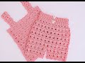 Conjunto de camiseta y shorts a crochet super fácil #crochet #ganchillo