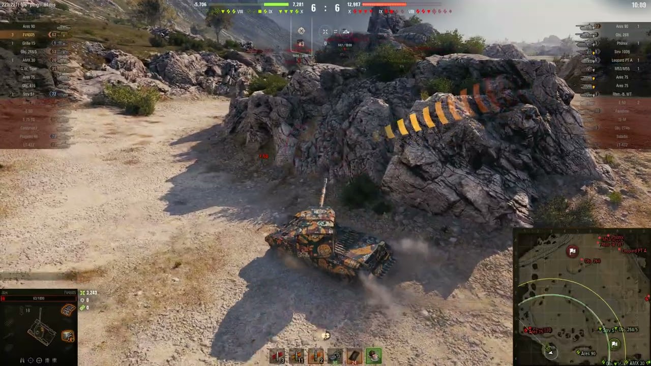 월탱 FV4005 RNG의 신께서 말씀 하셧다 탑건까지만 따고 승리하라고.