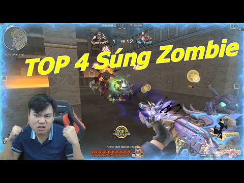 TOP 4 Súng Cân Team Zombie Siêu Đã  - Tiền Zombie v4
