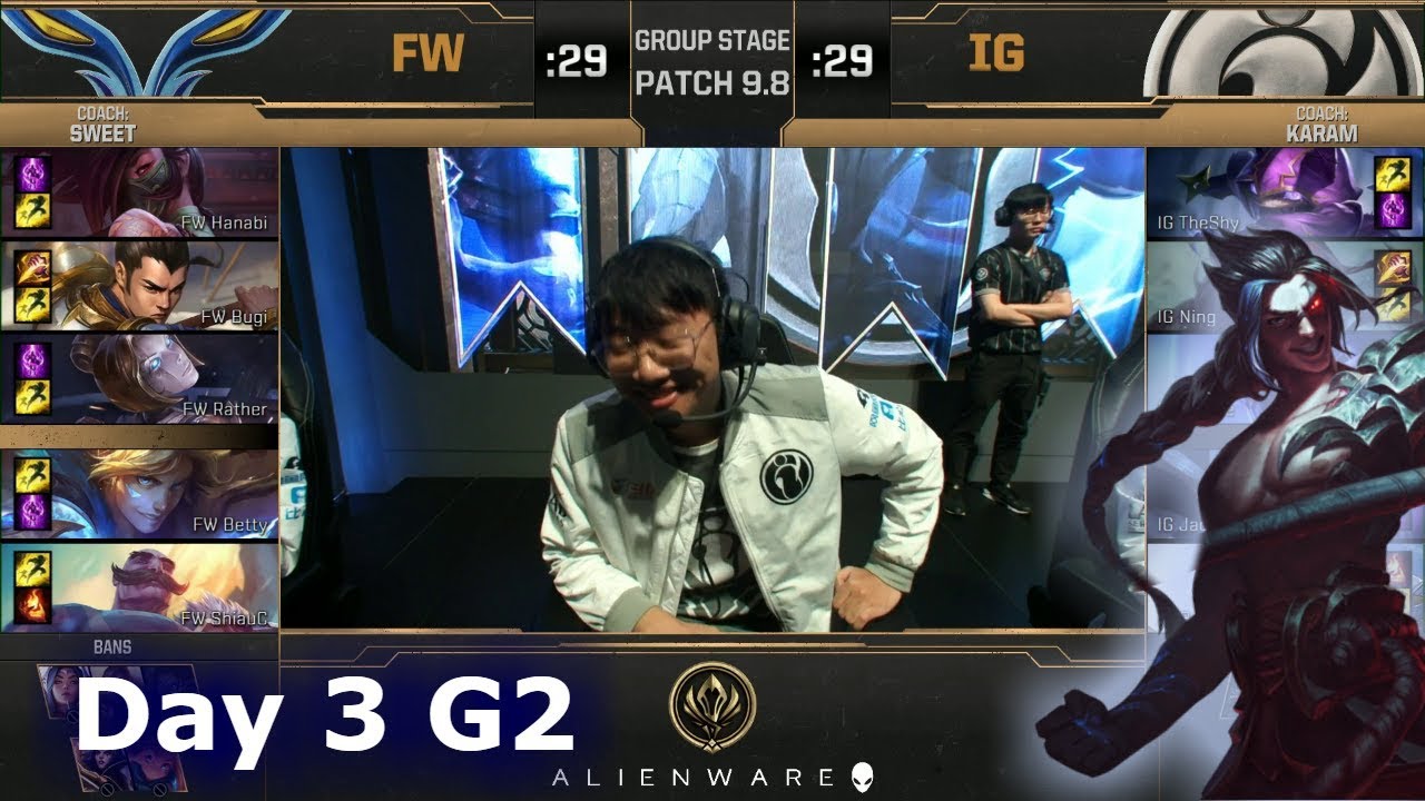 Flash Wolves vs Invictus Gaming | LoL MSI 2019 Group Stage Day 3 | FW vs IG