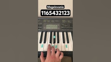 Thumbnail of How To Play Megalovania | Easy Piano Tutorial #shorts