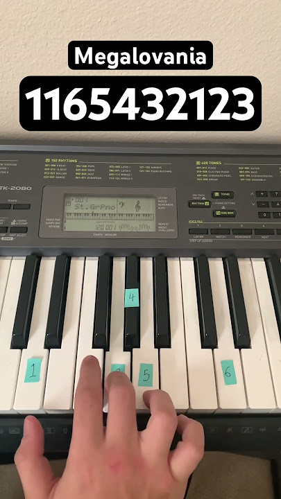 How To Play Megalovania | Easy Piano Tutorial #shorts