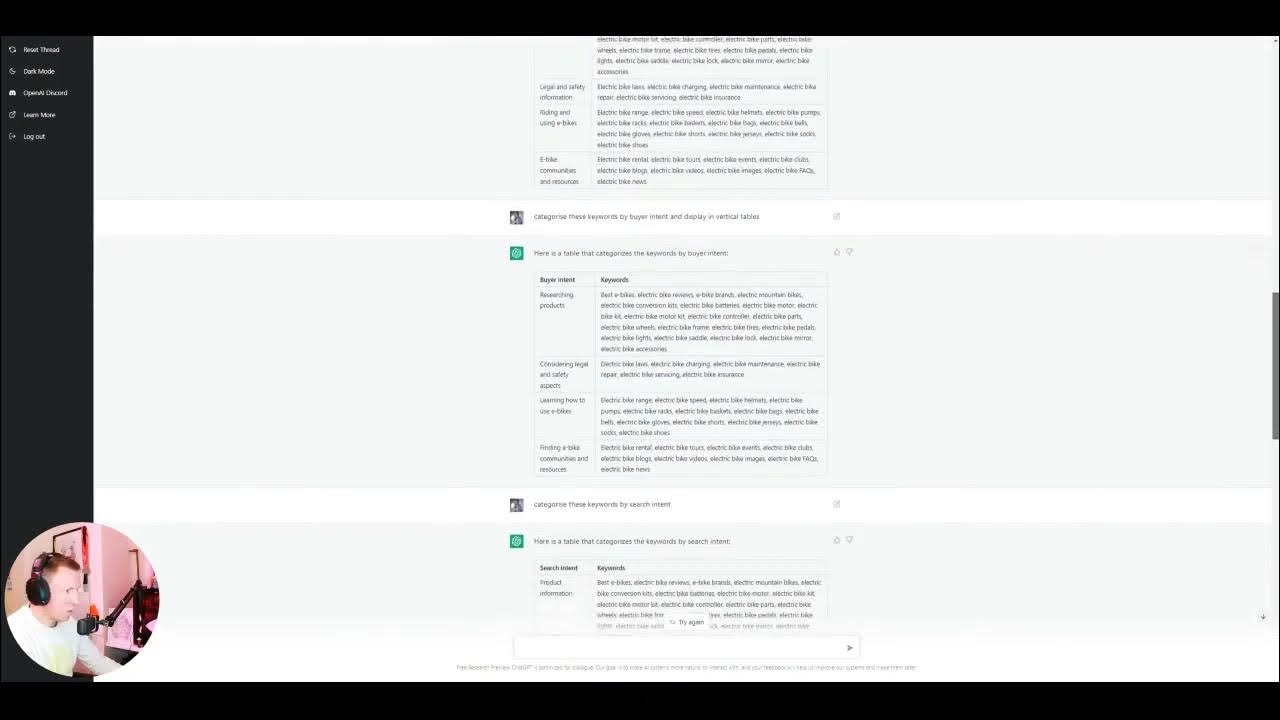 Keyword Research with ChatGPT 