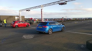Audi s3 vs corsa vxr at Crail raceway