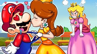 Daisy Likes Handsome Mario - Mario & Peach Love Story - Super Mario Bros Animation