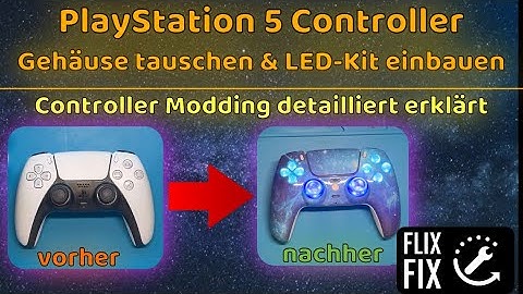 PlayStation 5 Controller modden - Gehäuse austauschen und LED-Beleuchtung einbauen #ps5controller