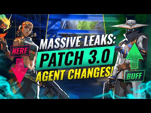 MASSIVE Upcoming Agent Buffs/Nerfs Breakdown! - Valorant Patch 3.0 Balance Changes