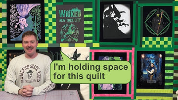 I made a WICKED quilt ! (For Good)