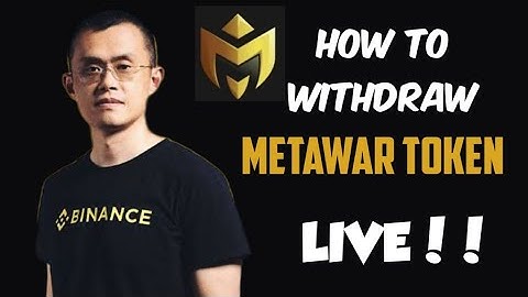 how to sell/swap metawar token. how to withdraw metawar token