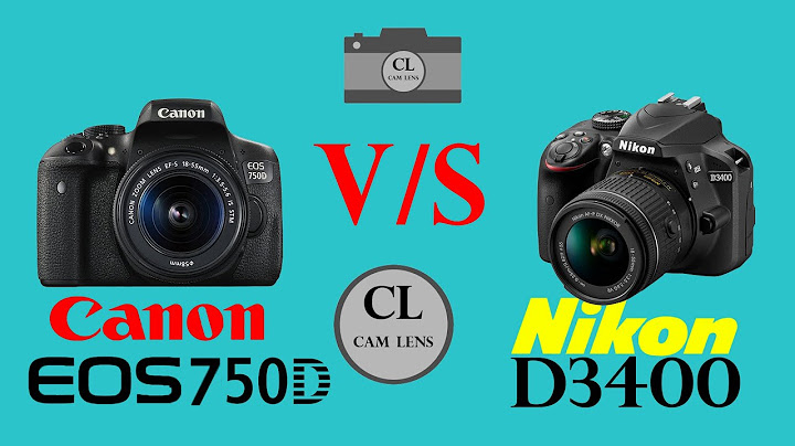 So sánh máy ảnh nikon d3400 và canon 750d năm 2024