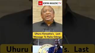 Listen to Uhuru Kenyatta's last message to Raila Odinga at Nyayo Stadium during State Funeral