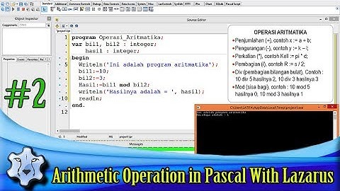Arithmetic Operation in Pascal With Lazarus