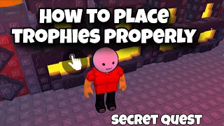 How to Place Trophies in Work At A Pizza Place | the hunt roblox 20 secret quest