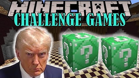 Minecraft: DONALD TRUMP CHALLENGE GAMES - Lucky Block Mod - Modded Mini-Game