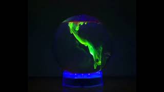The Glowing lamp | colourful Fluorosphere | Beautiful rainbow glass | Glowing in dark
