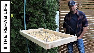 The $20 Hanging Bird Feeder Tray  Easy DIY Project!