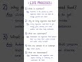 Life processes class 10 | PYQ, important questions |
