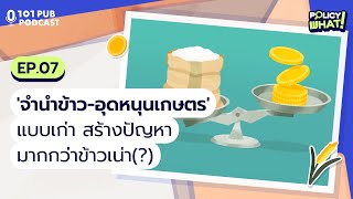 'จำนำข้าว-อุดหนุนเกษตร' แบบเก่า สร้างปัญหามากกว่าข้าวเน่า(?) | Policy What ! Ep.7