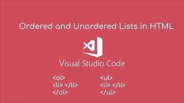 Ordered and Unordered Lists in HTML