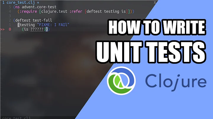 How To Write Unit Tests In Clojure