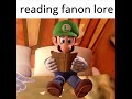 Luigi reading touhou lore meme