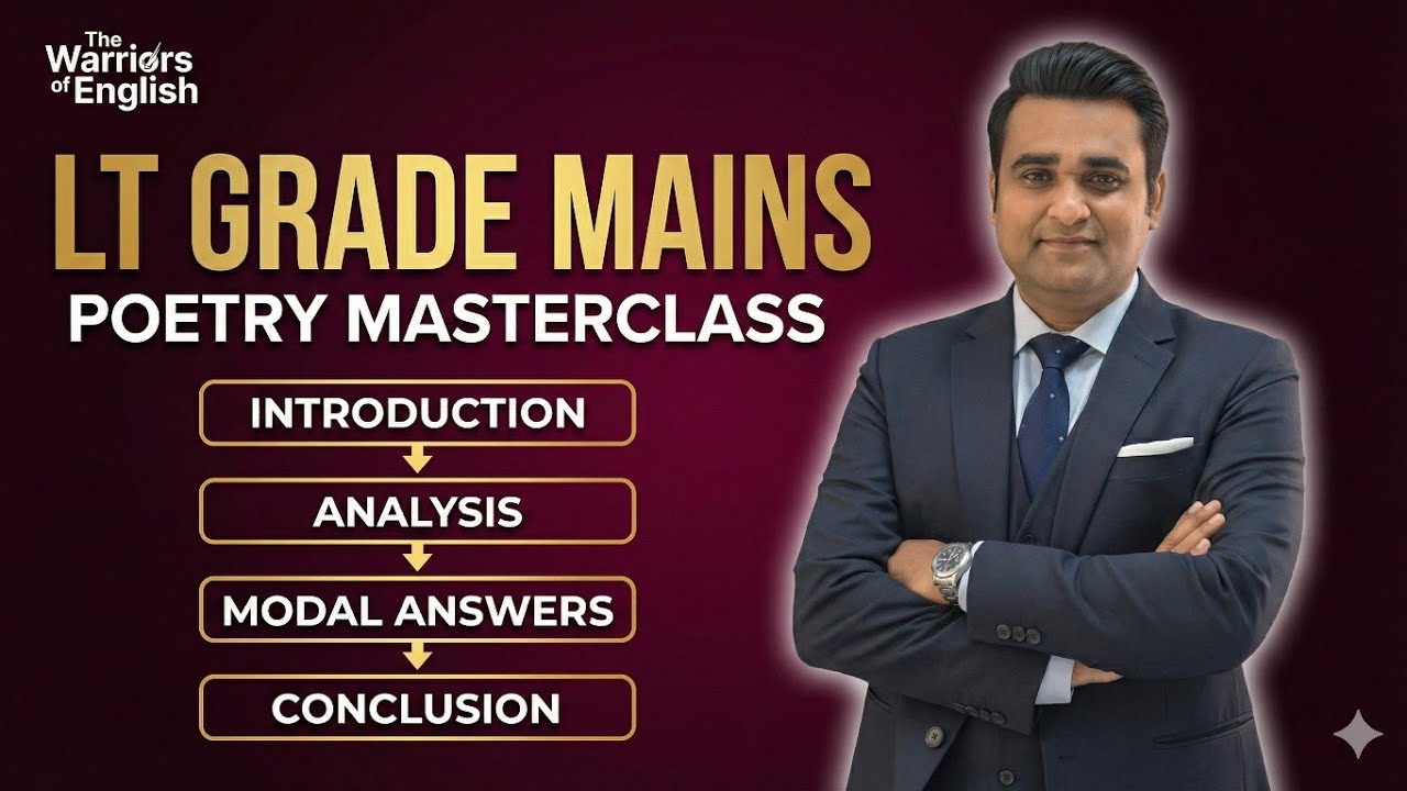 LT GRADE ENGLISH MAINS| Poetry Answer Writing Masterclass