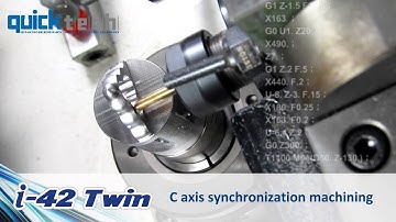 QuickTECH i-42 Twin Spindle B-Axis High Speed Complex Lathe