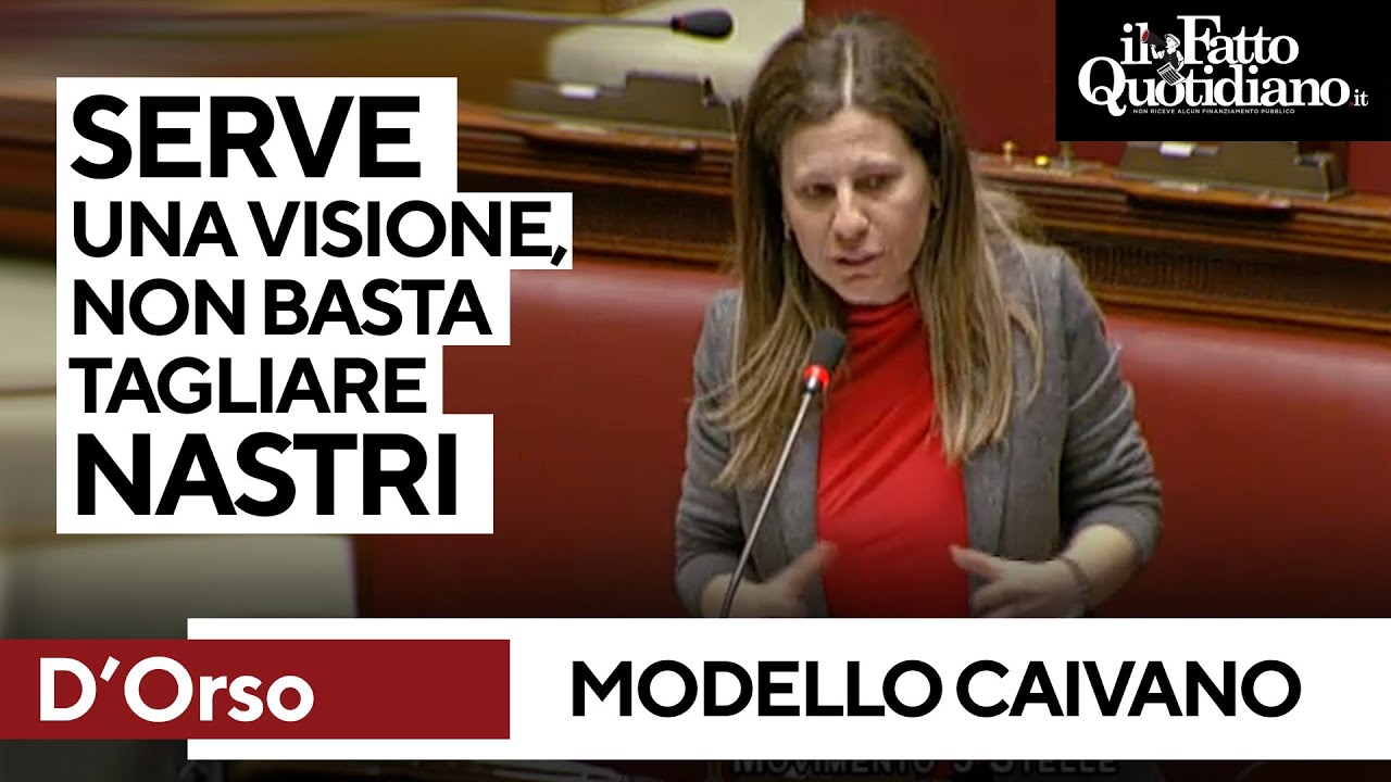 D'Orso (M5S): 