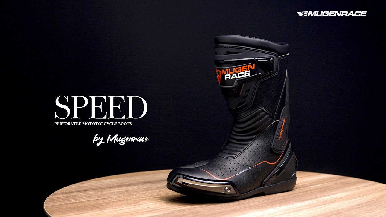 MUGENRACE Speed 穴あきオートバイブーツ 黒 ▻ FC-Motoでオンライン購入