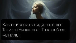 Как нейросеть видит песню: Тахмина Умалатова - Твоя любовь манила.