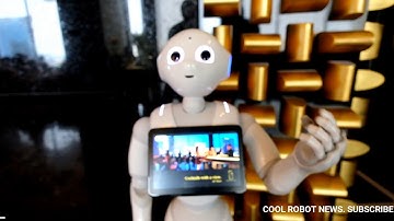 A.I Las Vegas Robot Greets Guests