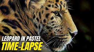 Painting a Realistic Leopard | Pastel Painting Time-lapse screenshot 3