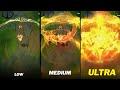 Dragon lantern zeri  low to ultra graphics effects comparison  wildrift