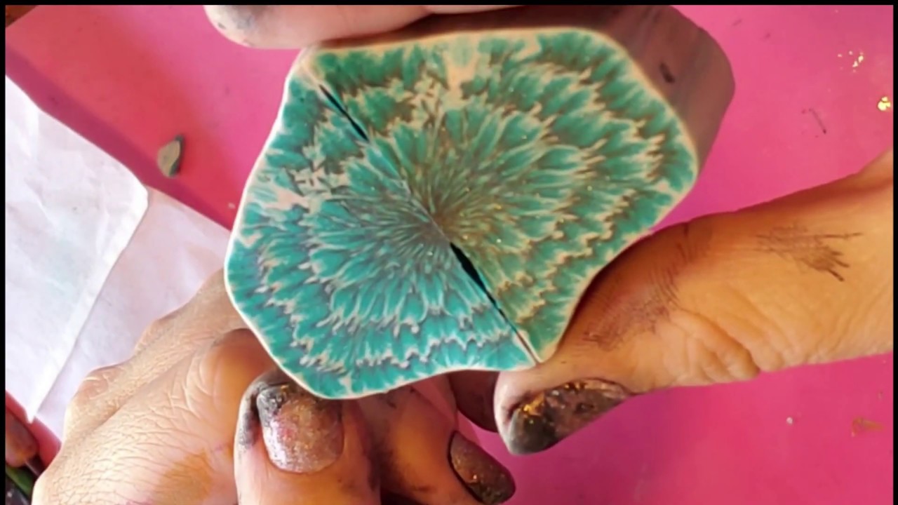 Fountain Flower Cane with kato polymer clay and Mari Joy Coleman cutters