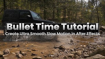 Create Buttery Smooth Slow Motion using Bullet Time in After Effects