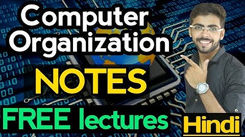Computer Organization and Architecture in Hindi Introduction  | computer organization gate | CO 01