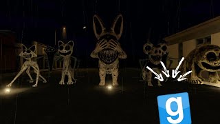 Hiding From Catnap| Which Zoonomaly Monster looks terrifying at night In Gmod