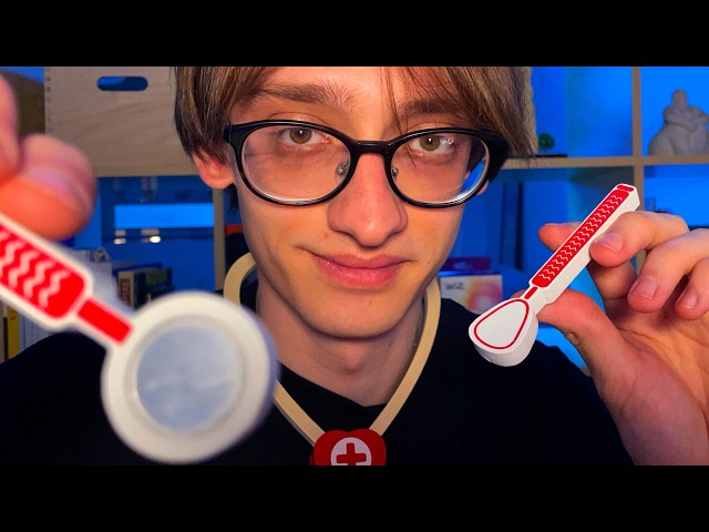 ASMR Complete Medical Check Up (wooden toys, doctor roleplay)
