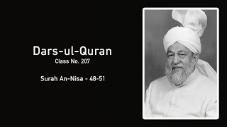 Darsul Qur'an - 207 - 31st December 1997 (Surah An-Nisaa 48-51)