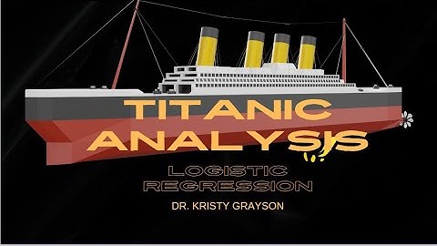 Titanic Logistic Regression   Marketing Research 1