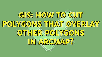 GIS: How to cut polygons that overlay other polygons in ArcMap? (2 Solutions!!)