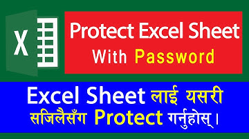 How To Protect Excel Sheet with Password | Nepali | MS Excel
