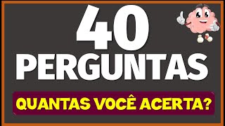 QUIZ COM 20 PERGUNTAS SOBRE CONHECIMENTOS GERAIS E ATUALIDADES