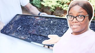 Cleaning our grill for the 1st time with Dollar Tree products ? Oddly Satisfying CLEAN WITH ME